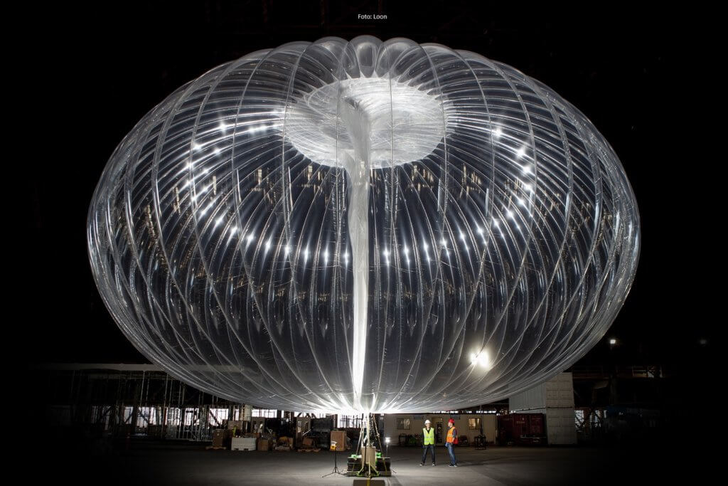 Project Loon: ein Internetballon in voller Pracht